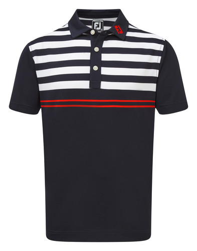 Footjoy Smooth Pique With Graphic Stripes