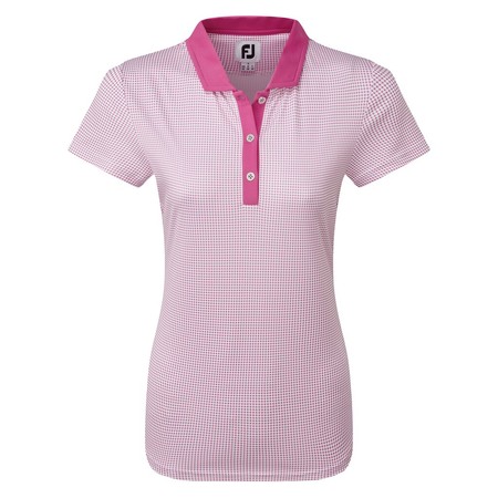 FootJoy Women’s Cap Sleeve Micro Interlock Dot Print Shirt