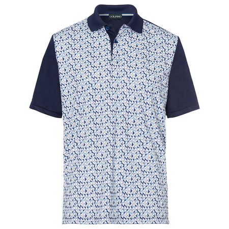 Golfino Printed Jersey Jacquard Polo