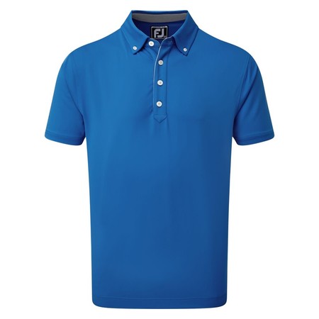 FootJoy Lisle Solid with Contrast Trim and Button Down Collar