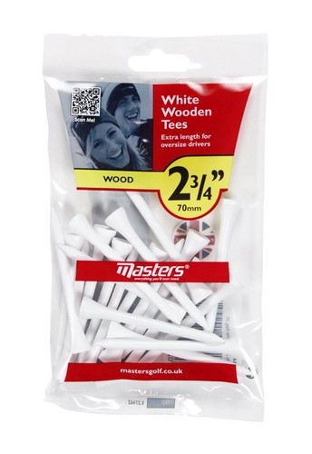 Masters Wood Tees Bumpa Bag 20 x White 2 3/4"