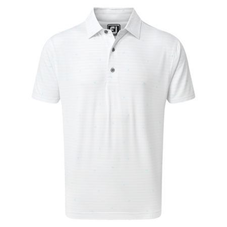 FootJoy Lisle Striped Leaf Print