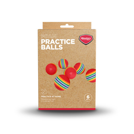 Masters Foam Practice Balls Pack 6