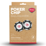 Poker Chips with Mag Ball Marker Black/White pack 2